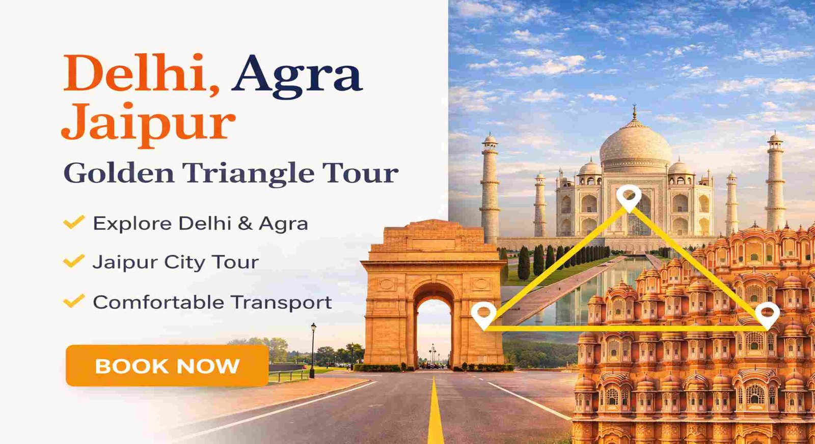 Delhi Agra Jaipur Golden Triangle Tour - Garvit Cabs- Best Taxi